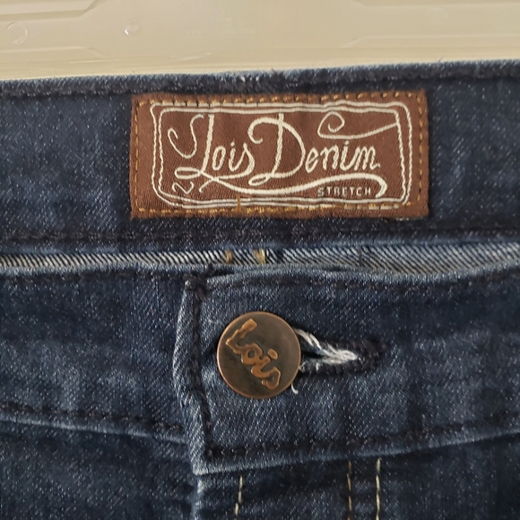 Lois Women's Mid Rise Skinny Stretch Jeans Size 12 Blue - Picture 8 of 13